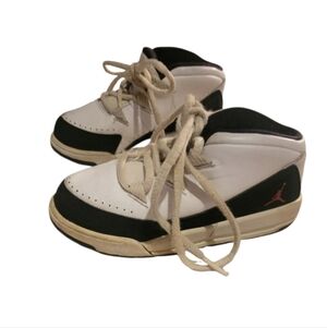 Kids/Toddler JORDAN AIR DELUXE Tennis Shoes White And Black Size 10C